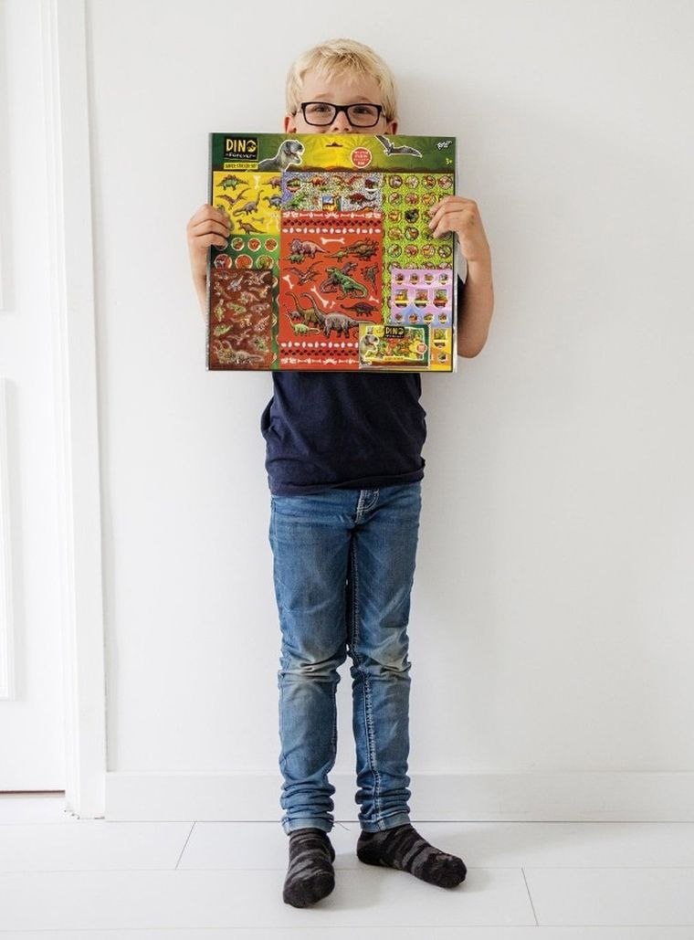 Totum, Dino, set mare de stickere, 300 elemente