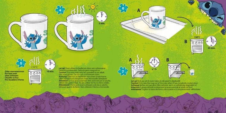 Totum, Lilo si Stitch, picteaza-ti cana, set creativ