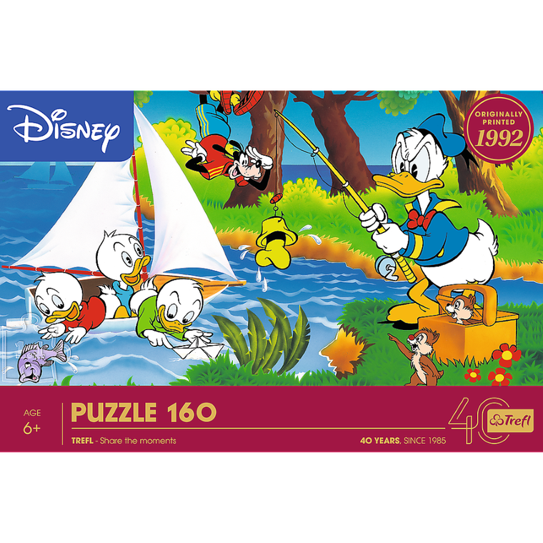 Trefl, 40 Years, Disney, Donald Duck, puzzle, 160 piese