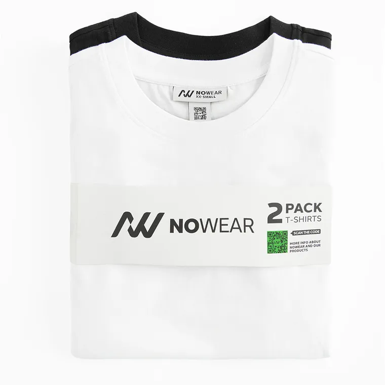 Tricou din bumbac pieptanat 2-pack NOWEAR