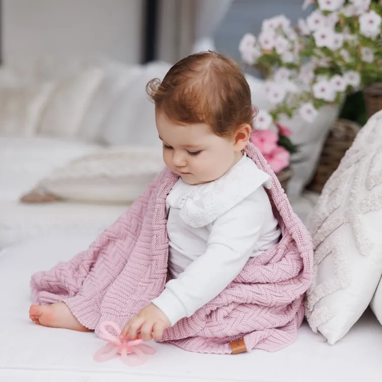 BabyOno, Paturica din bumbac organic, roz