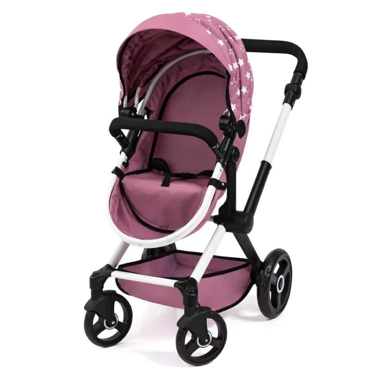 Bayer Design, Xeo, carucior multifunctional pentru papusi, roz