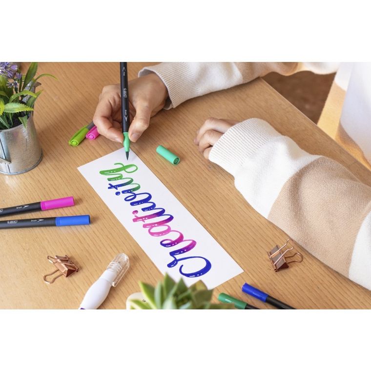 Bic, Intensity Dual Tip, marker dublu cu atui, 6 buc.