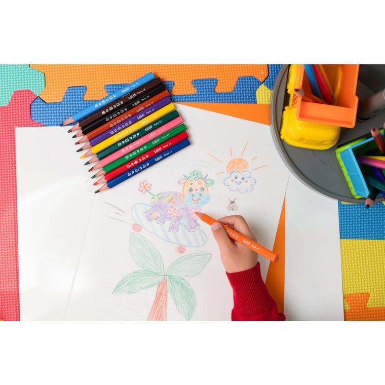 Bic, Kids, Evolution Triangle, creioane triangular, 12 culori