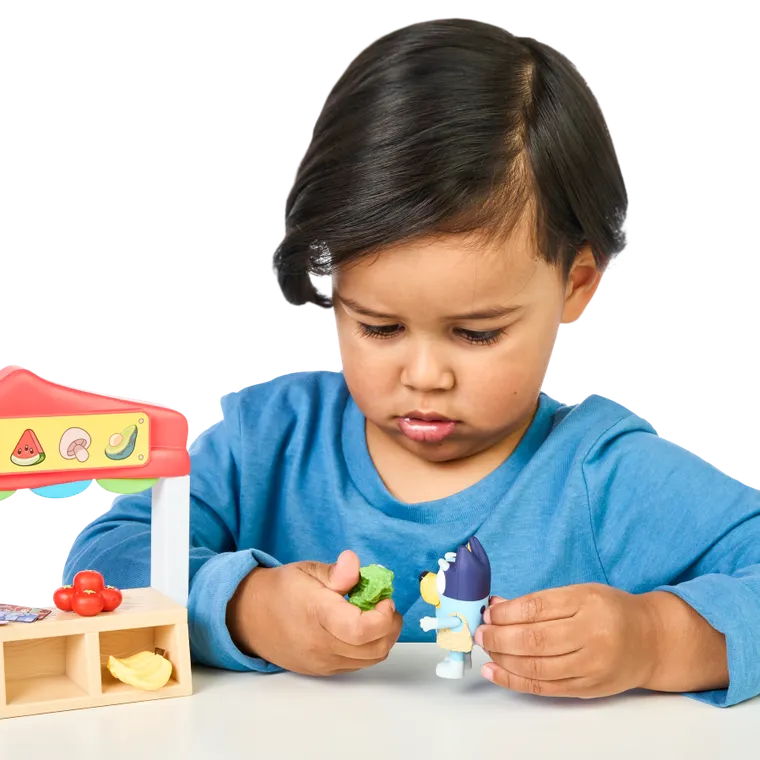 Bluey, magazin alimentar, set cu figurina