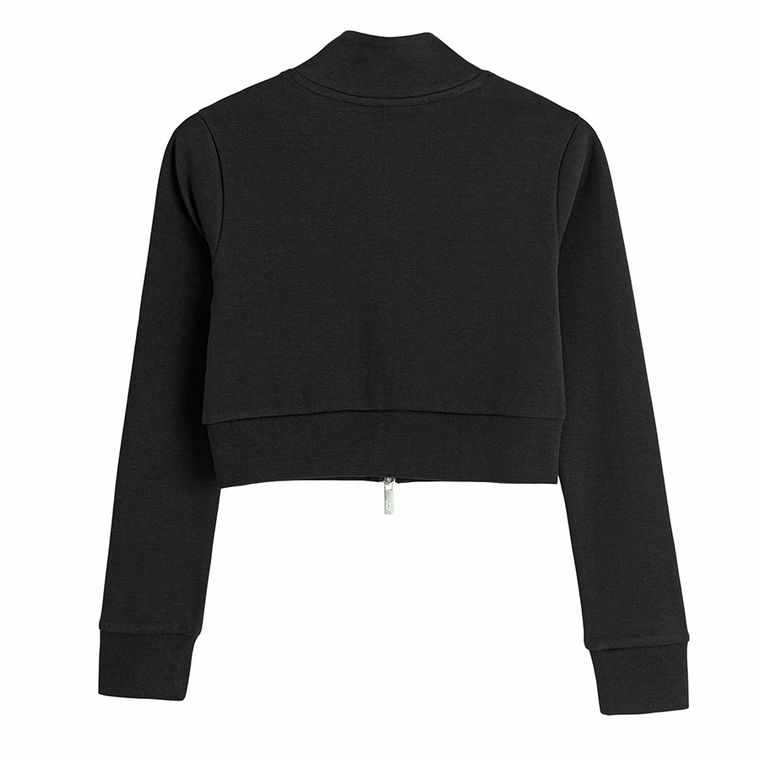 Bluza sport crop mulata cu fermoar NOWEAR