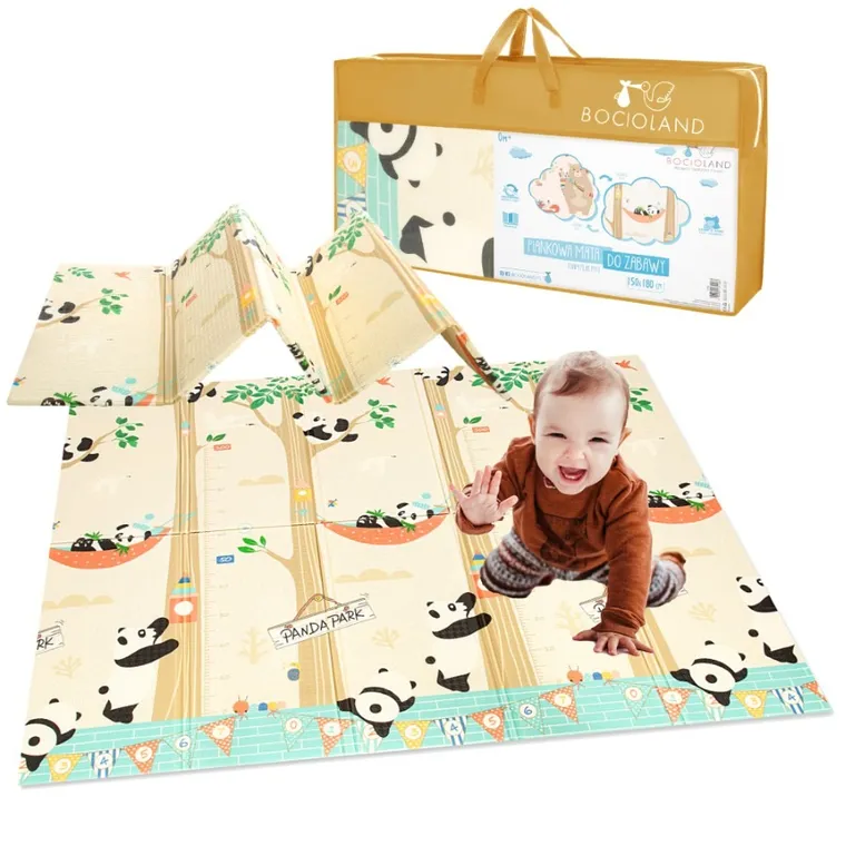 Bocioland, Panda, covoras din spuma pliabil, 150-180 cm