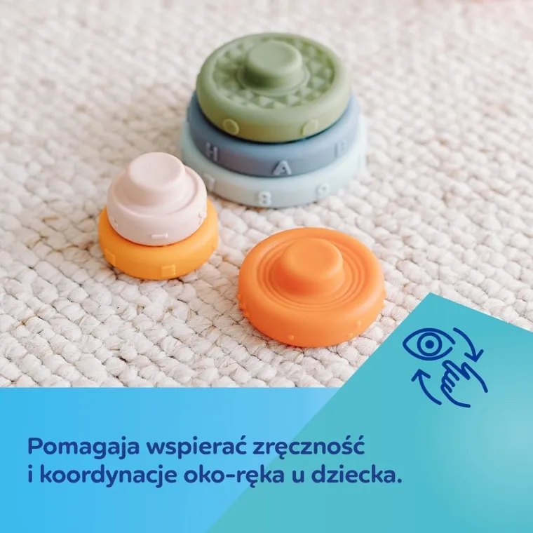 Canpol babies, piramida de stivuit senzoriala, jucarie pentru bebelusi