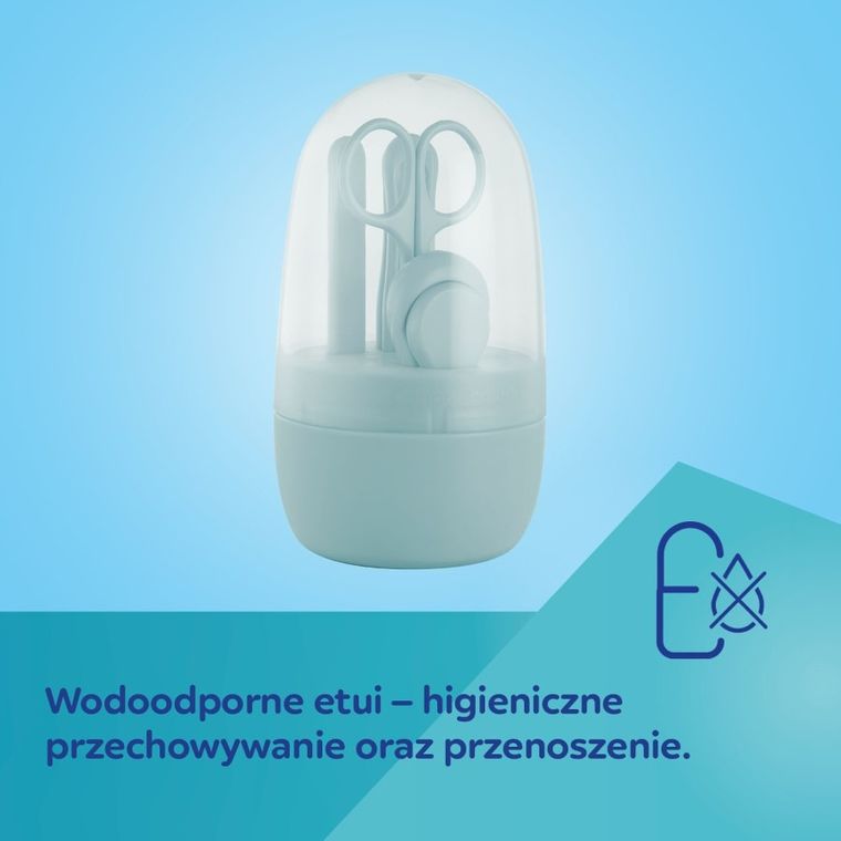 Canpol babies, set manichiura pentru bebelusi si copii, albastru