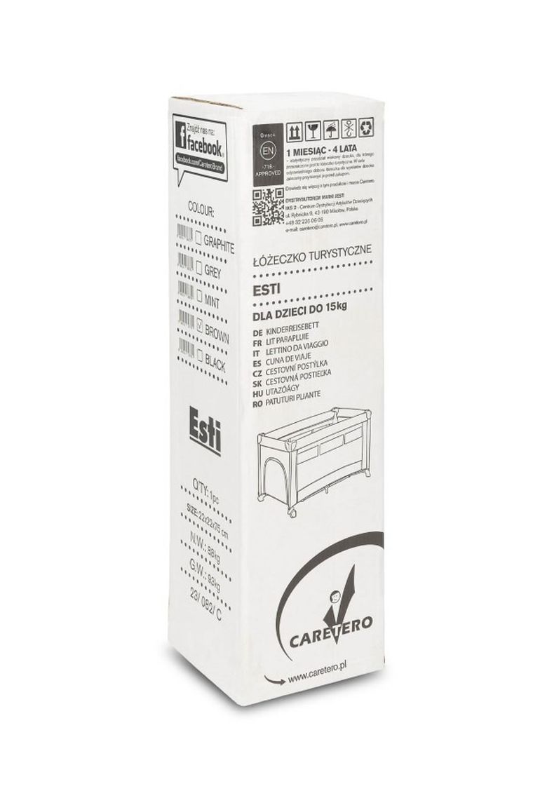 Caretero, Esti, patut de calatorie cu laterala coborata, Brown