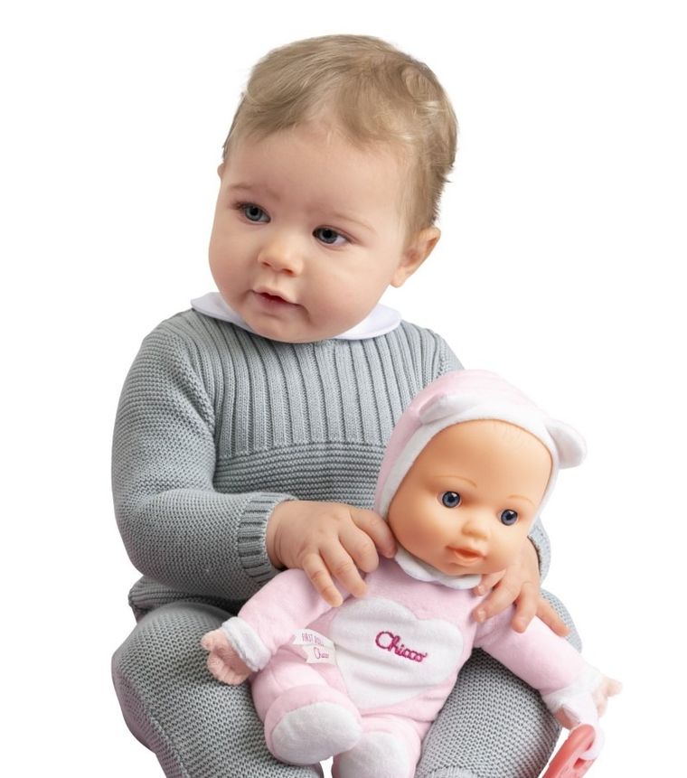 Chicco, Papusi, My First Doll, papusa, roz