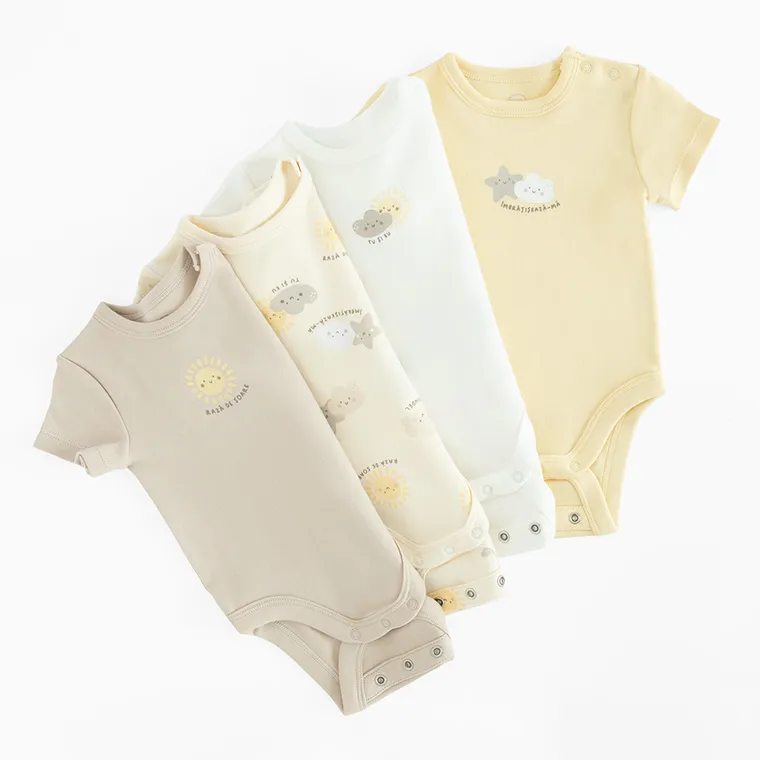 Cool Club, Body cu maneca scurta pentru baieti, mix, set, 4 buc.