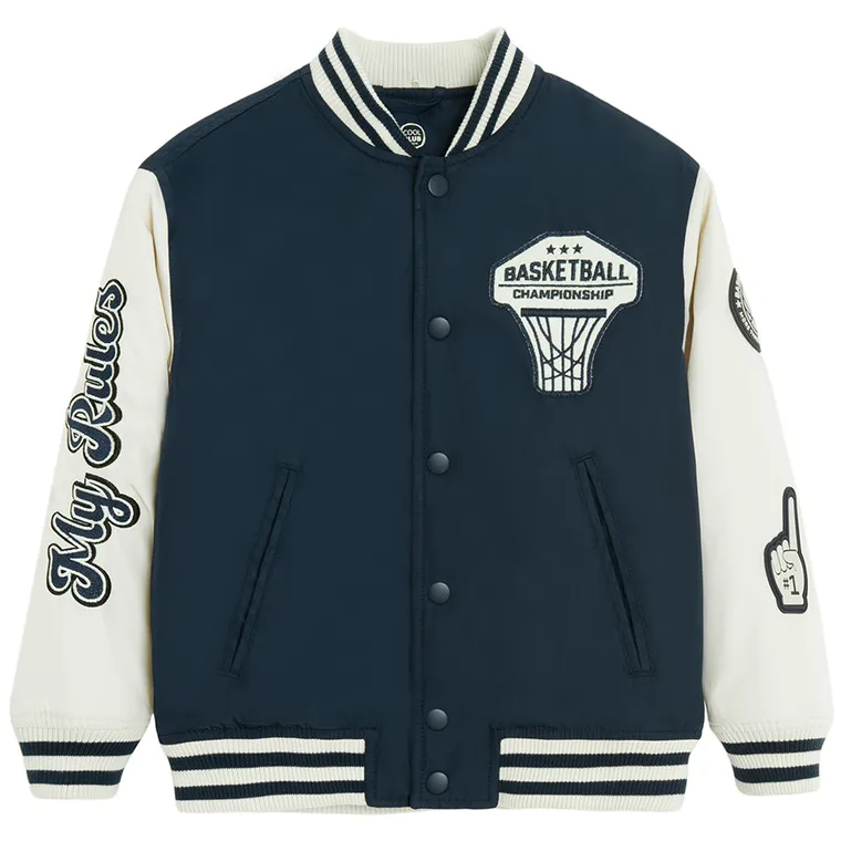 Cool Club, Geaca de baseball cu gluga pentru baieti, mix