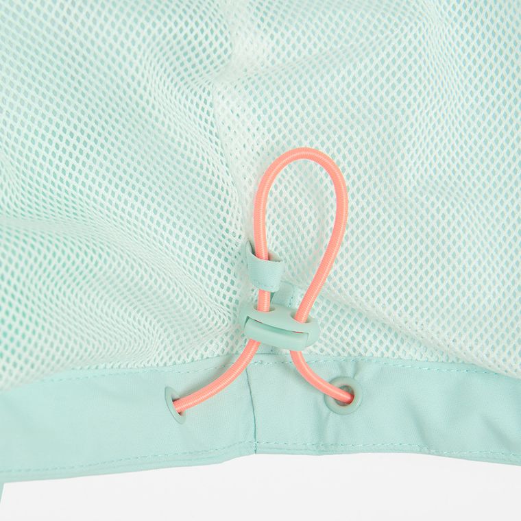 Cool Club, Geaca de ploaie cu gluga pentru fete, albastru