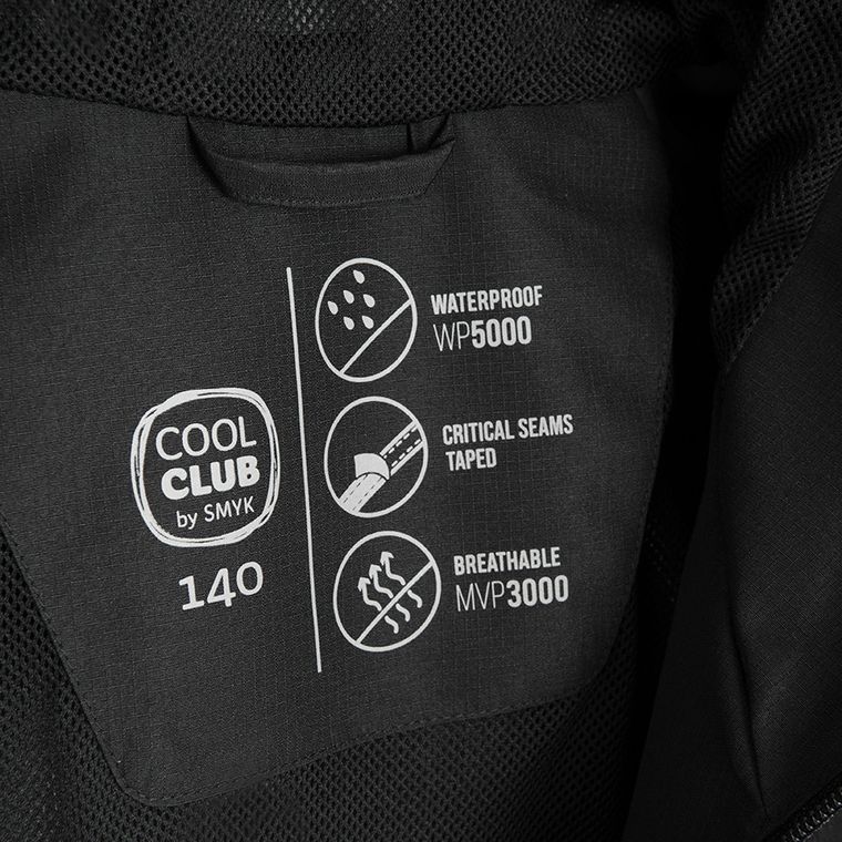 Cool Club, Geaca de ploaie cu gluga pentru fete, negru