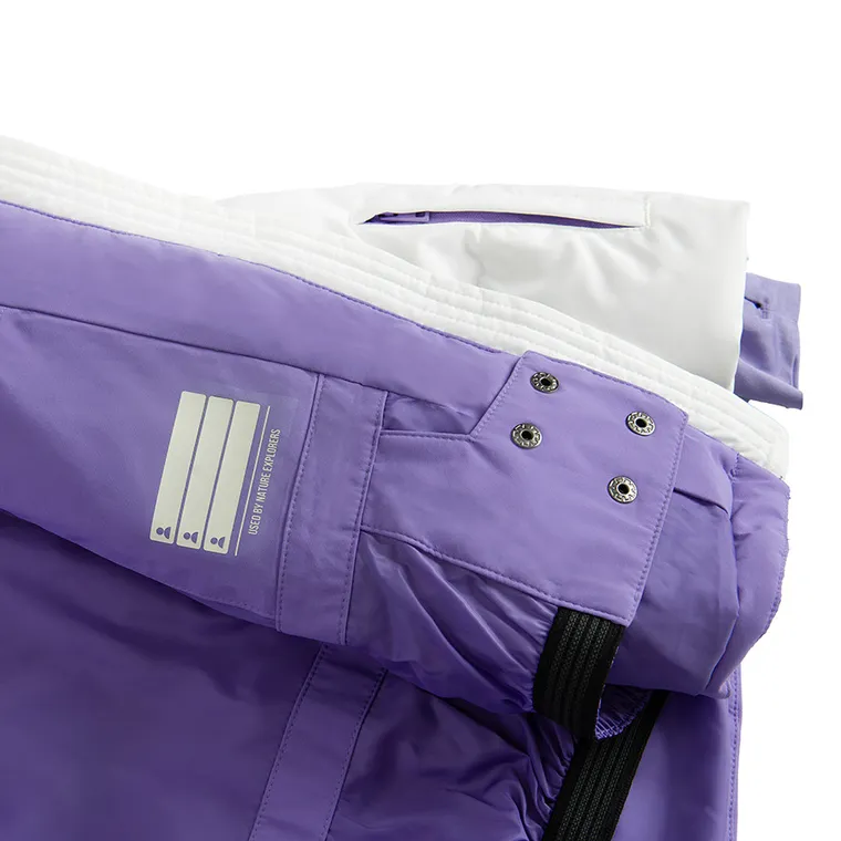 Cool Club, Geaca de schi cu gluga pentru fete, calduroasa, alb-violet