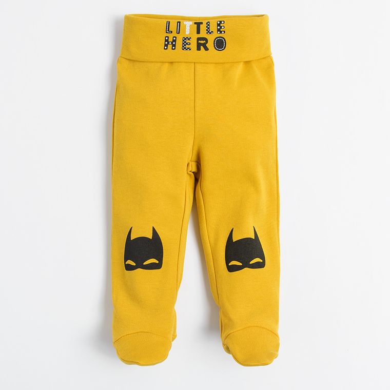 Cool Club, Set pentru copii, Body cu maneca scurta, Salopeta cu botosei, Pantaloni cu botosei, Caciula, Baveta, Patura, mix, imprimeu Batman