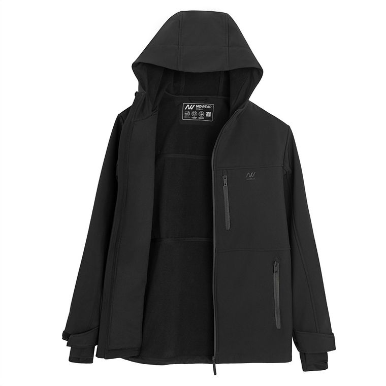 Geaca softshell oversize cu strat memory foam NOWEAR