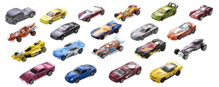 Hot Wheels, set cu 10 masinute
