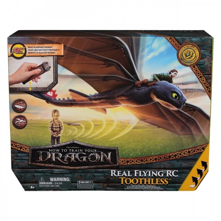 How To Train Your Dragon, Real Flying RC Toothless, figurina cu telecomanda