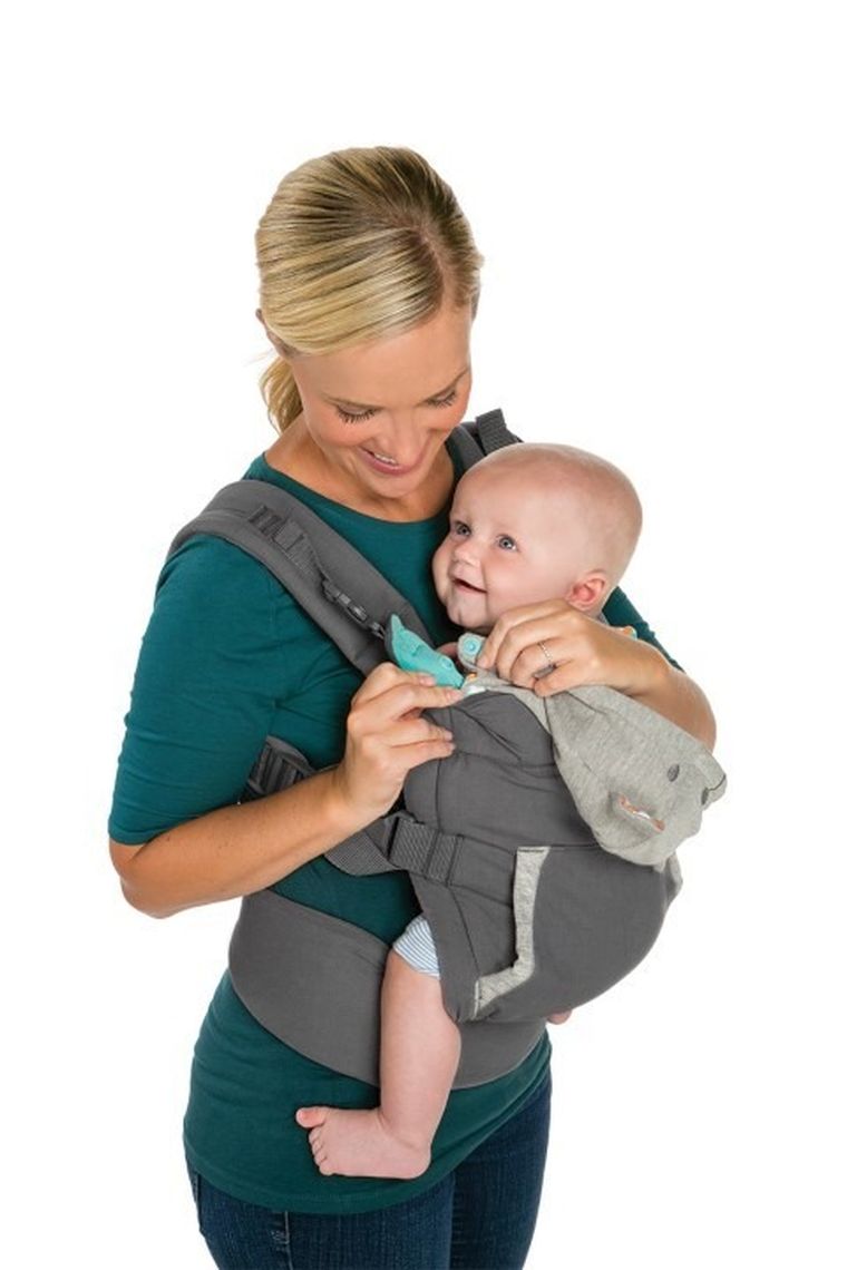 Infantino, marsupiu port-bebe ergonomic cu gluga
