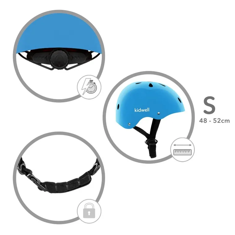 Kidwell, Orix II, casca de protectie, marime S (48-52 cm), Blue