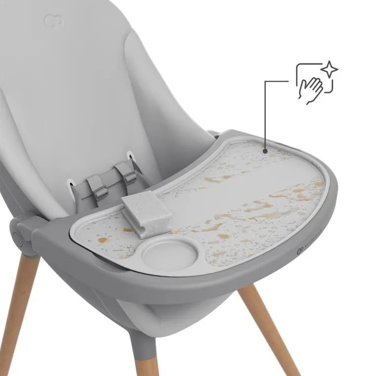 Kinderkraft, Fini Up, scaun de masa 3in1, gri