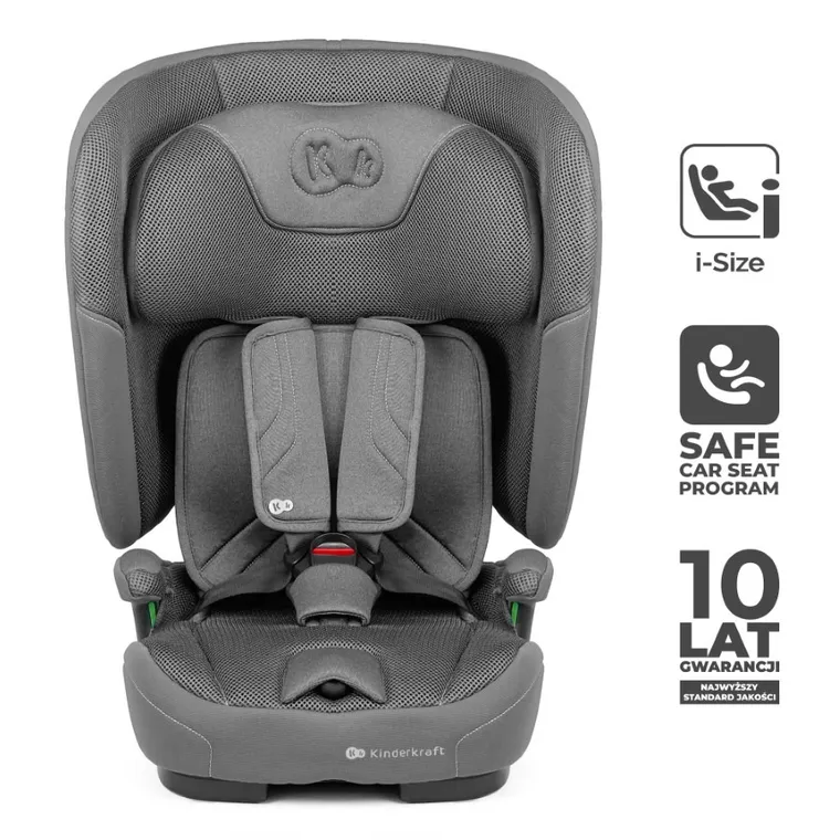 Kinderkraft, FIX2GO, i-Size, scaun auto, Grey, 76-150 cm