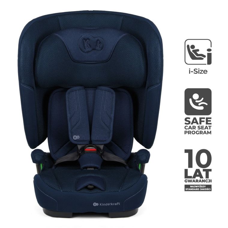 Kinderkraft, FIX2GO, i-Size, scaun auto, Navy, 76-150 cm