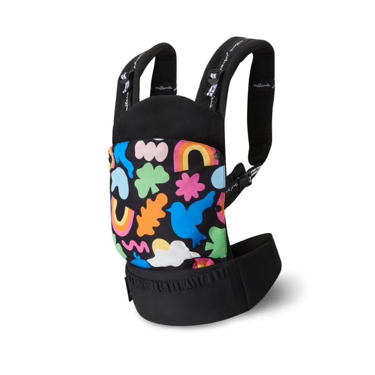 Kinderkraft, Huggy, marsupiu ergonomic, Happy Shapes