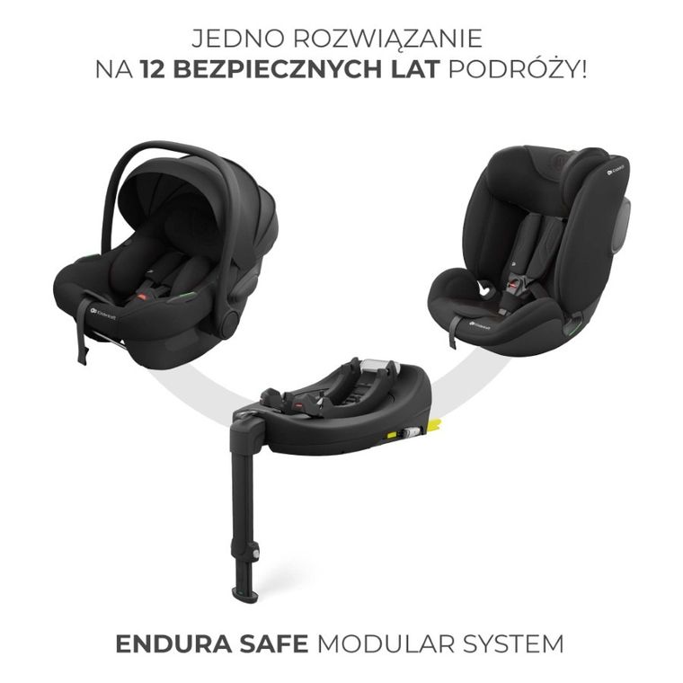 Kinderkraft, I-Fix, scaun auto, 61-150 cm, negru