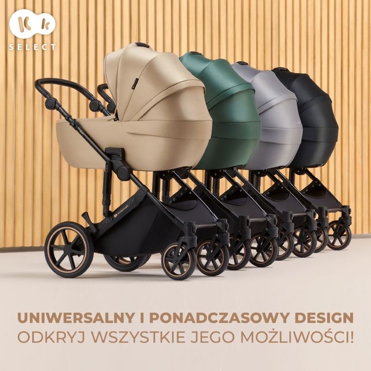 Kinderkraft, Prime 2, carucior multifunctional 2in1, Shadow Grey