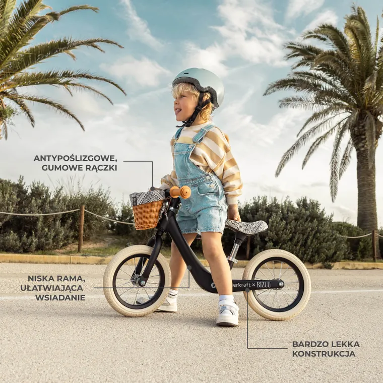 Kinderkraft, Rapid 2, BIZUU, bicicleta fara pedale, Black