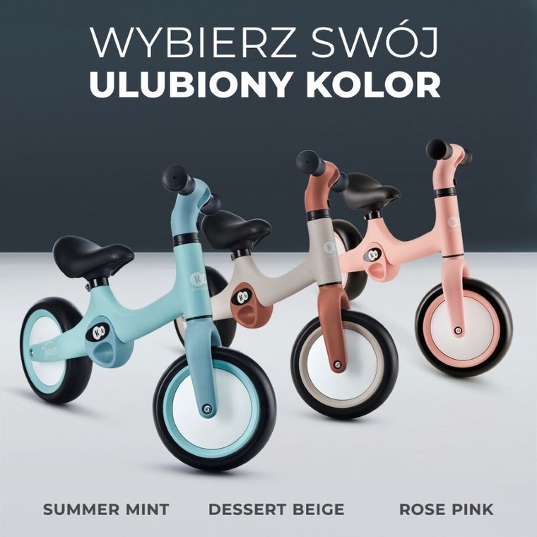 Kinderkraft, Tove, bicicleta fara pedale, Rose Pink