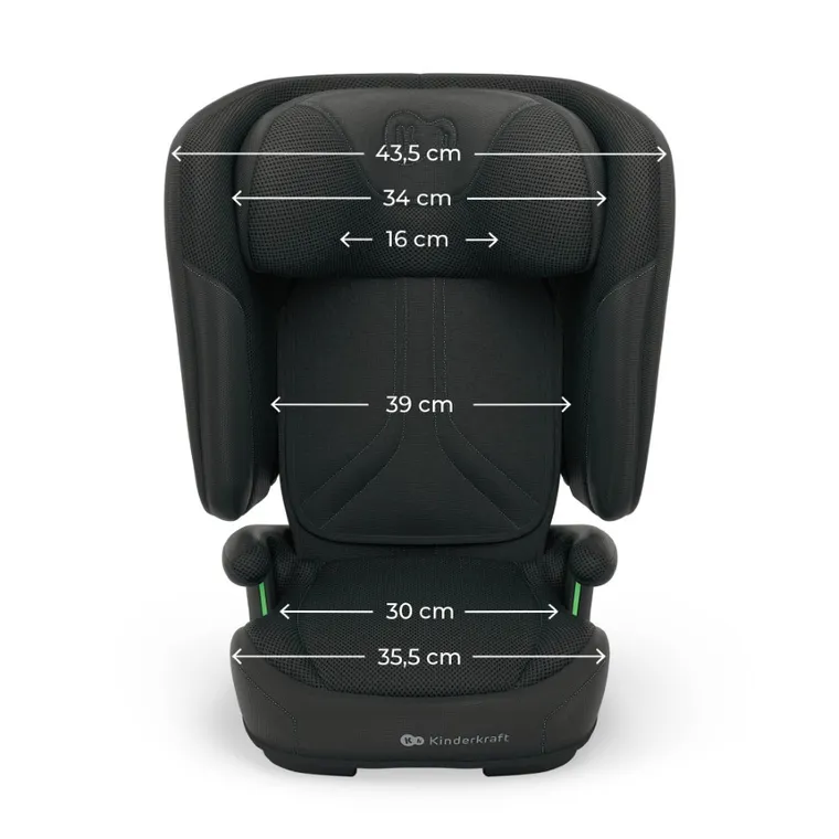 Kinderkraft, Unity 2, I-Size, scaun auto, Black, 100-150 cm, 15-36 kg