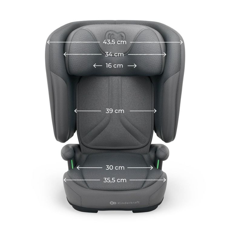 Kinderkraft, Unity 2, I-Size, scaun auto, Grey, 100-150 cm, 15-36 kg