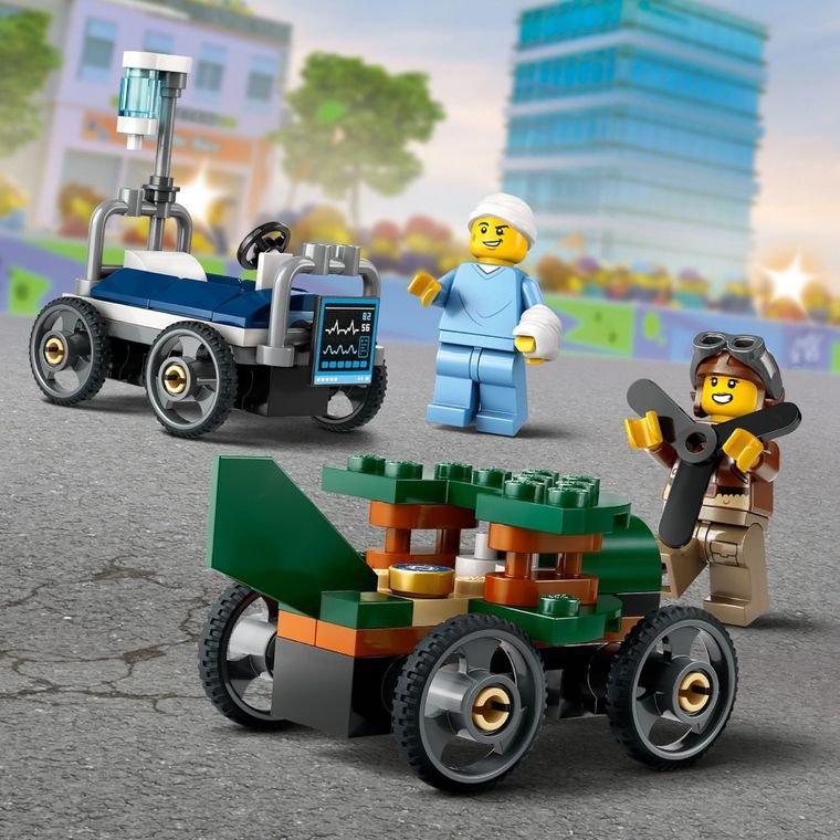 LEGO City, Pachet de curse Avion vs. pat de spital, 60459