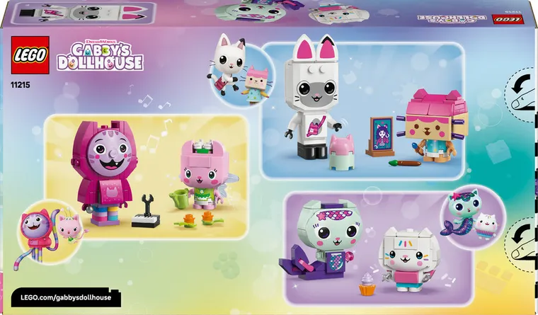 LEGO Gabby's Dollhouse, Prietenele pisicute din caramizi ale lui Gabby, 11215