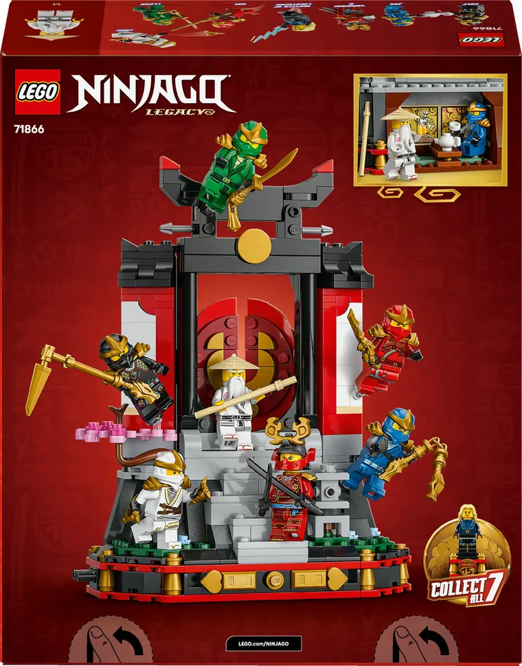 LEGO NINJAGO, Model pentru etalare cu personaje ninja la a 15-a aniversare, 71866