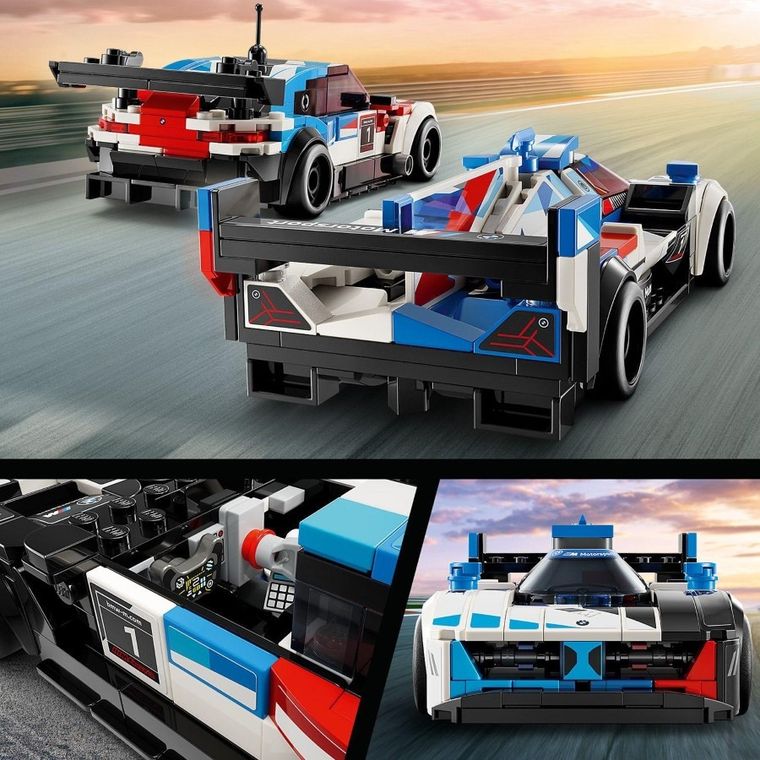 LEGO Speed Champions, Masini de curse BMW M4 GT3 si BMW M Hybrid