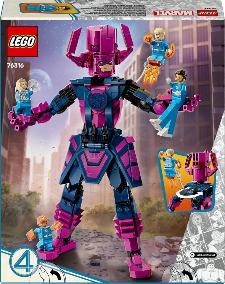 LEGO Super Heroes, Figurina de constructie Cei patru fantastici vs. Galactus, 76316