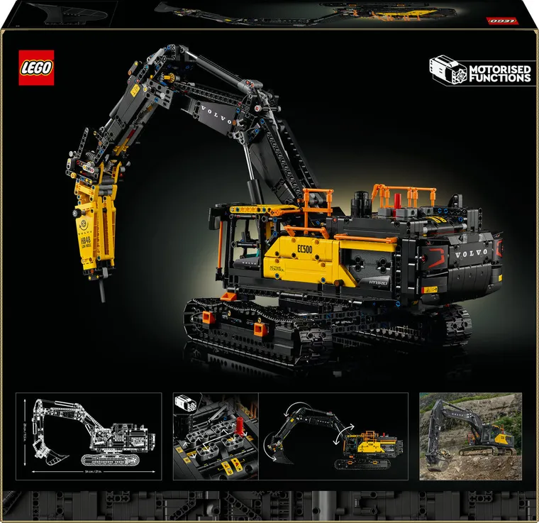LEGO Technic, Excavator Volvo EC500 Hybrid, 42215