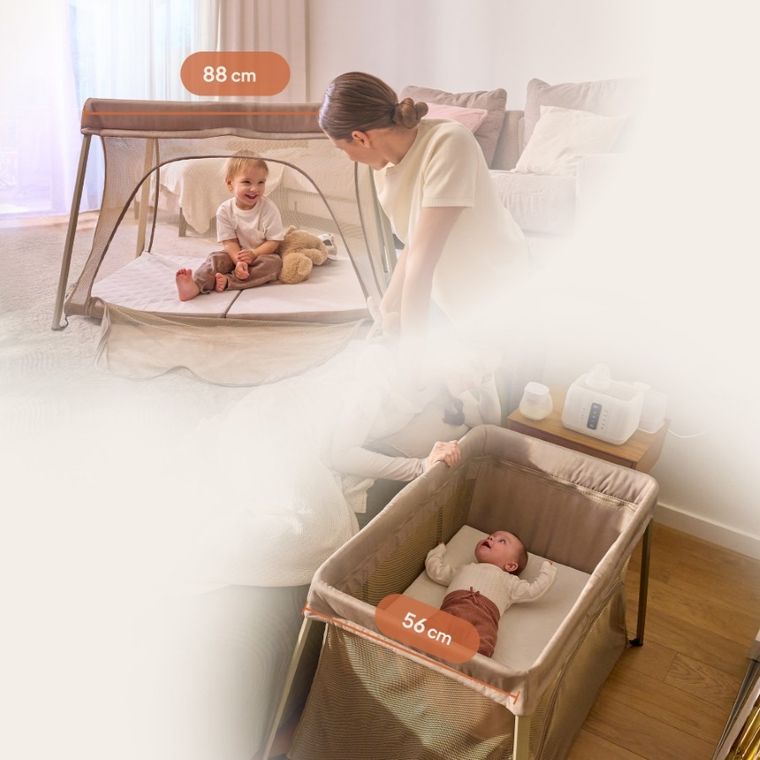 Lionelo, Alice, patut de calatorie, 3in1, Grey