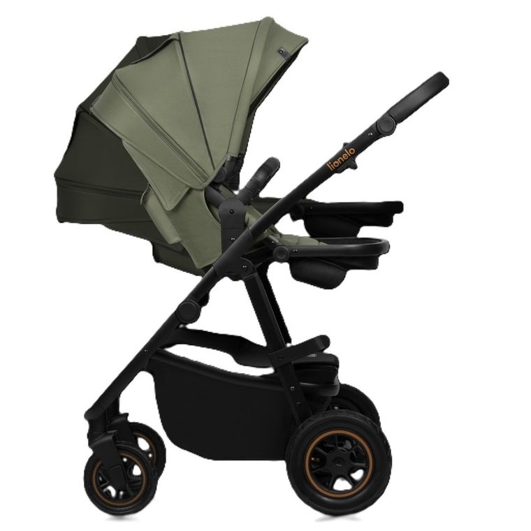 Lionelo, Amber Plus, carucior multifunctional 3in1, Green Forest
