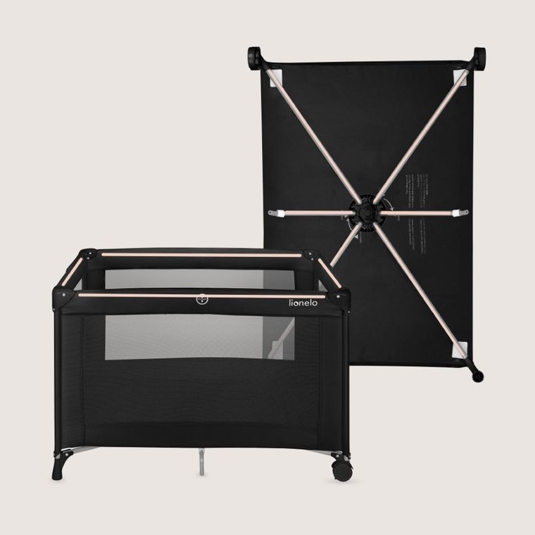 Lionelo, Amelie, patut de voiaj compact, Black Carbon