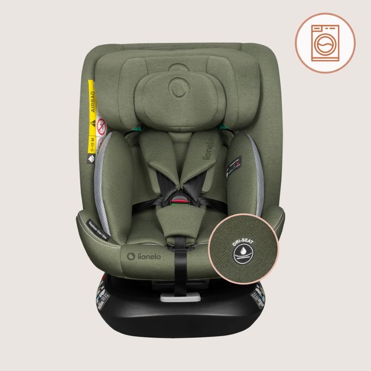 Lionelo, Bastiaan One, scaun auto, Green Olive, 40-150 cm