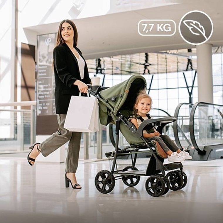 Lionelo, Emma PLUS, carucior sport, Beige Latte