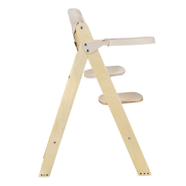 Lionelo, Floris, scaun inalt din lemn, Beige Natural