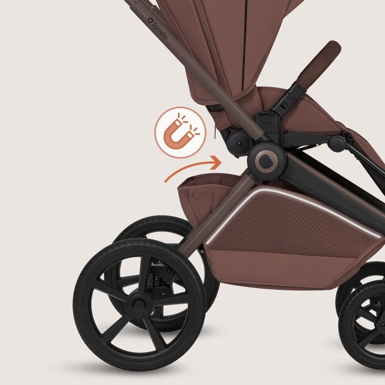 Lionelo, Freya, carucior multifunctional 2in1, Brown Chocolate