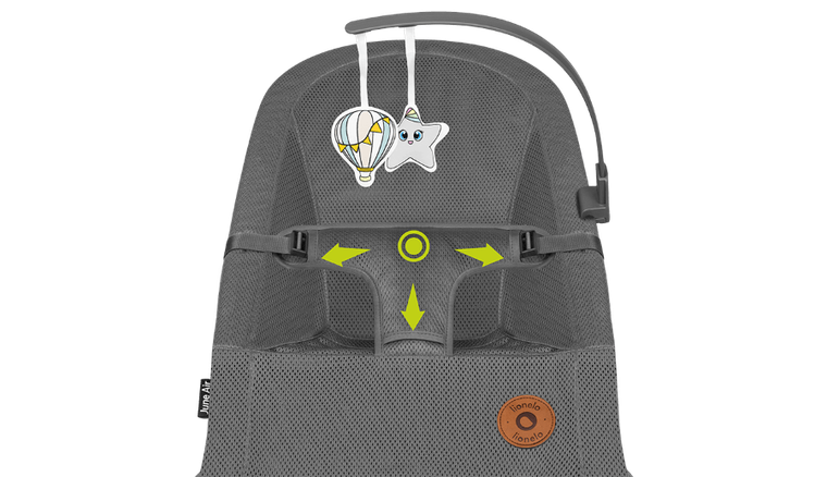 Lionelo, June, Air, balansoar, Grey Graphite